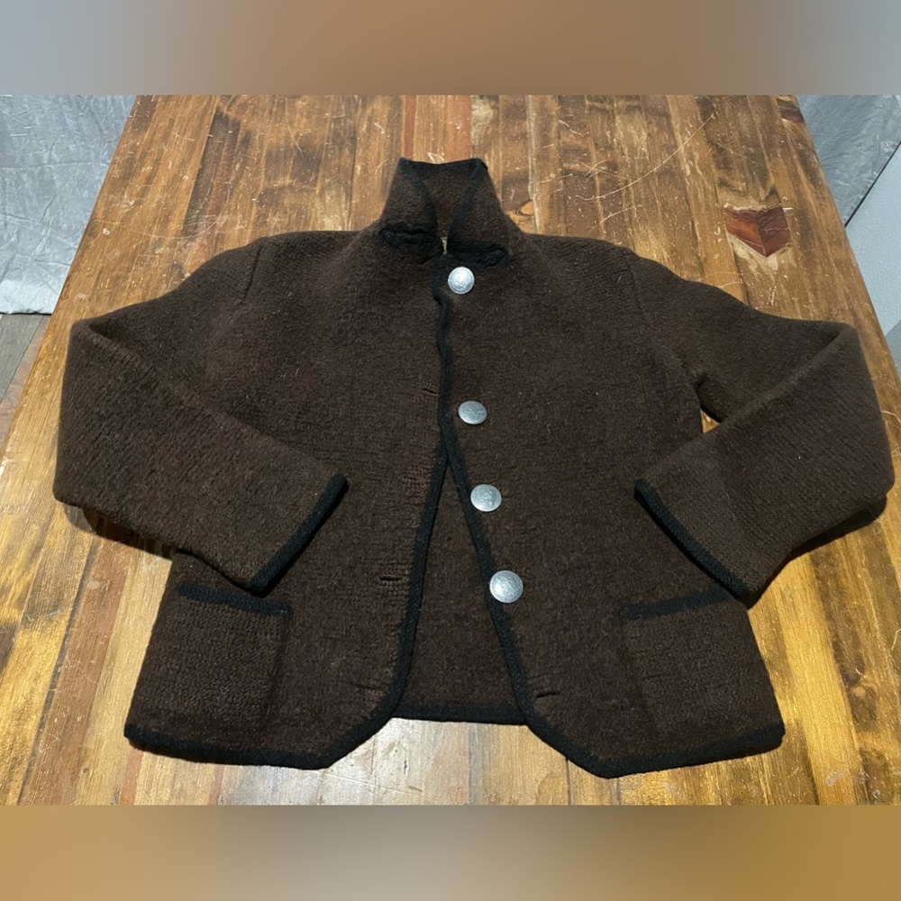Loden Plankl traditional Viennese wool jacket. Size S